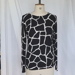 Michael Kors Reversible Giraffe Print Knit